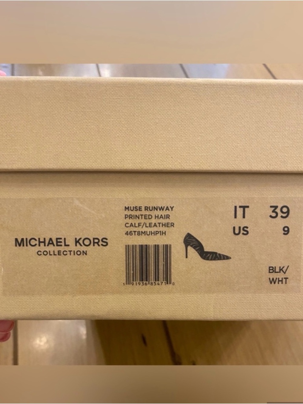 Michael Kors Women’s Zebra Print Pointed Toe Stiletto Leather Pumps NEW size 8. - Picture 5 of 12